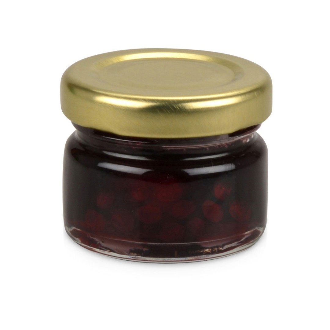 Подарочный набор "Варенье в домике", вишневое варенье 25 мл