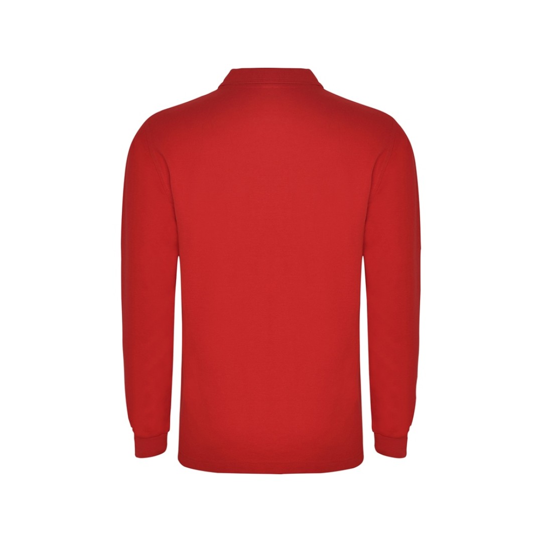 Рубашка поло "Carpe" мужская с длинным рукавом, красный