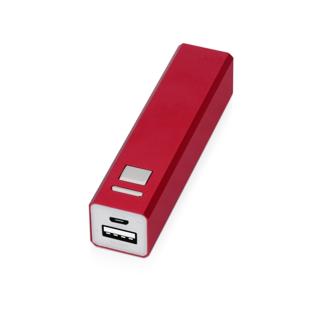 Портативное зарядное устройство "Спейс", 3000 mAh, красный