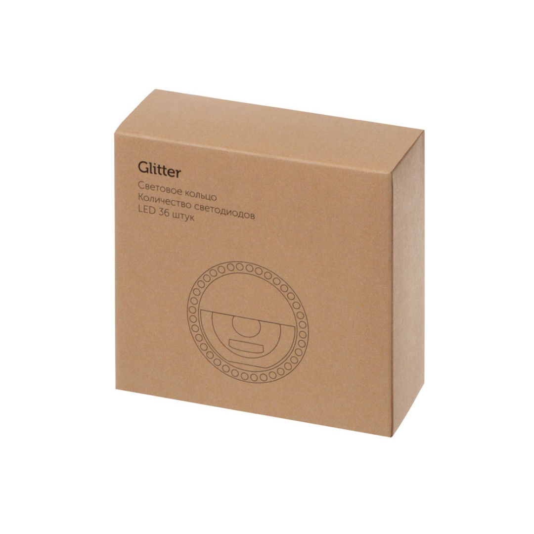 Световое кольцо для селфи "Glitter", черный (P)