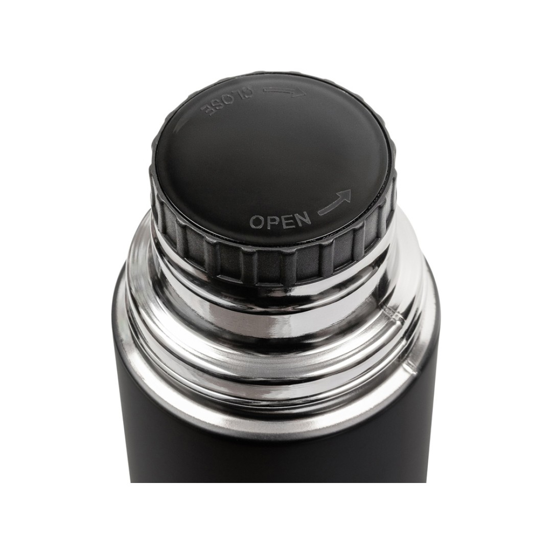 Термос Relaxika 101 (1 литр), черный (без лого)