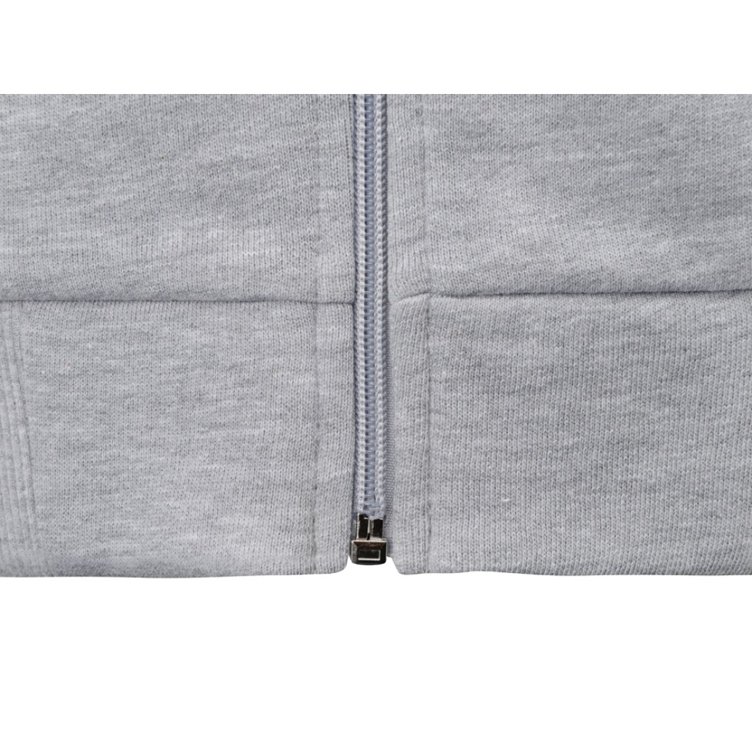 Толстовка на молнии "Perform" мужская, серый меланж
