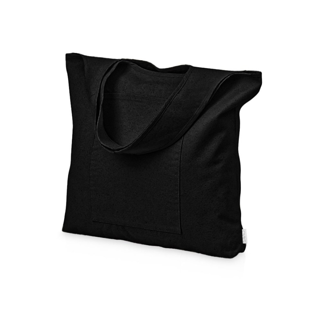 Сумка-шоппер Vest из хлопка 340 г/м2, черный