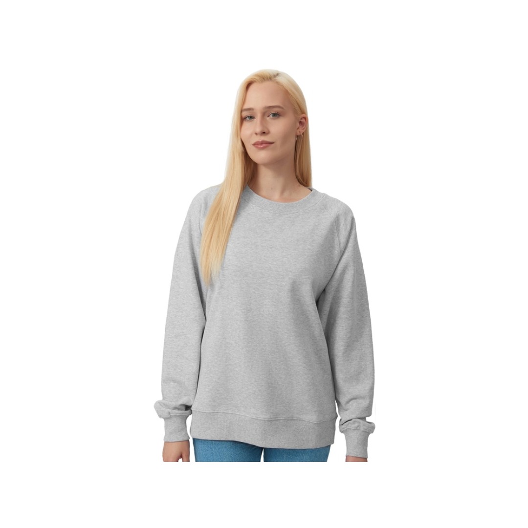 Свитшот оверсайз с рукавом реглан «Belgrade», унисекс, серый меланж