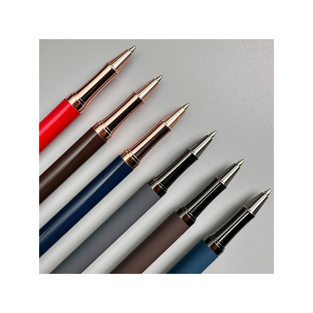 Ручка металлическая шариковая "Venezia Pragmatico" софт-тач, коричневый