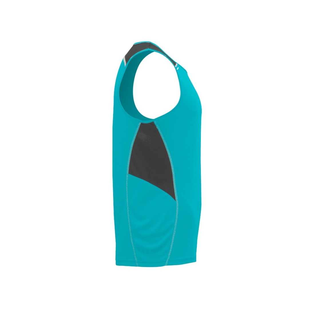 Майка "Misano" мужская, бирюзовый/эбеновый