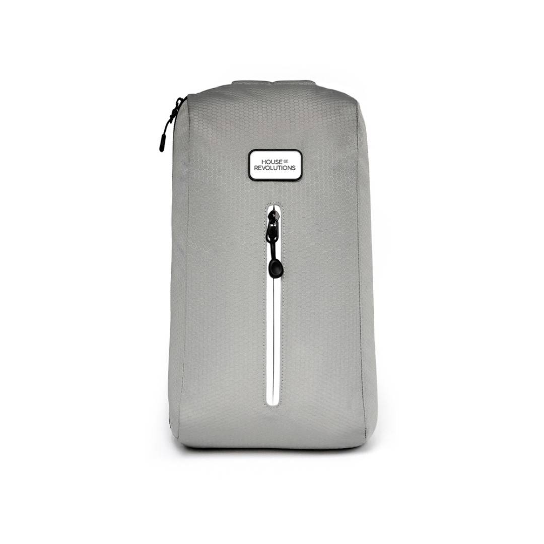 Сумка-слинг «Nomad» на одно плечо из водостойкого переработанного пластика, серый