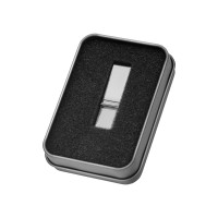 Коробка для флеш-карт с мини чипом «Этан», серебристый