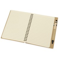 Блокнот "Дейзи" с ручкой, крафт/черный