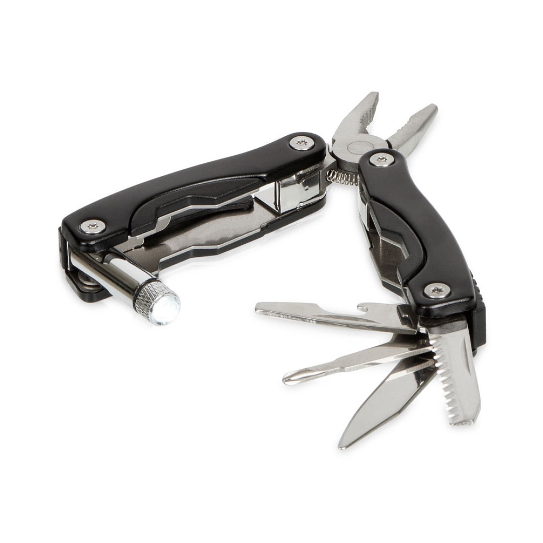 Мультитул «Amass» со светодиодным фонариком - Черный