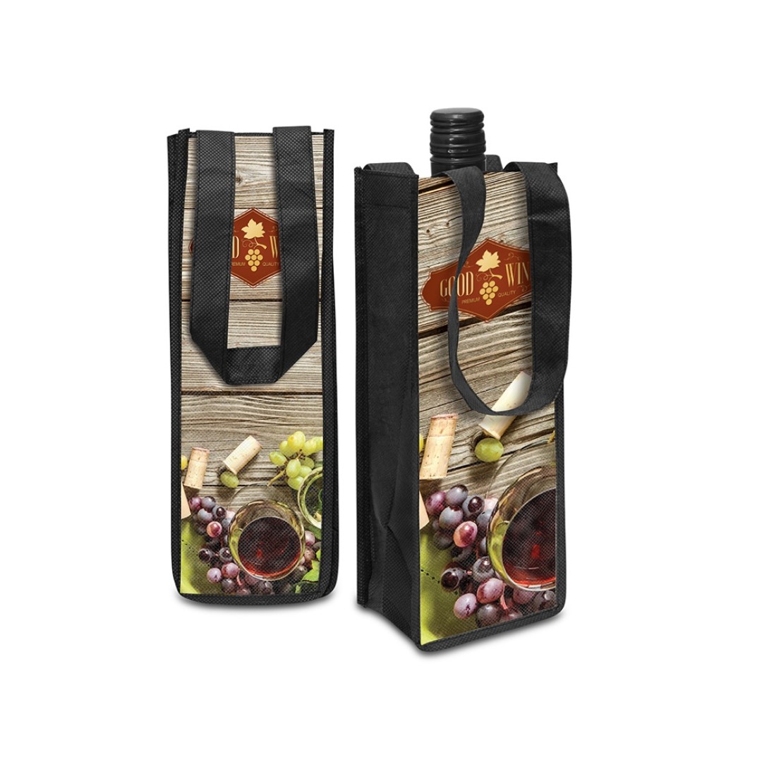 Чехол для бутылки из нетканого материала PET с возможностью полноцветной печати