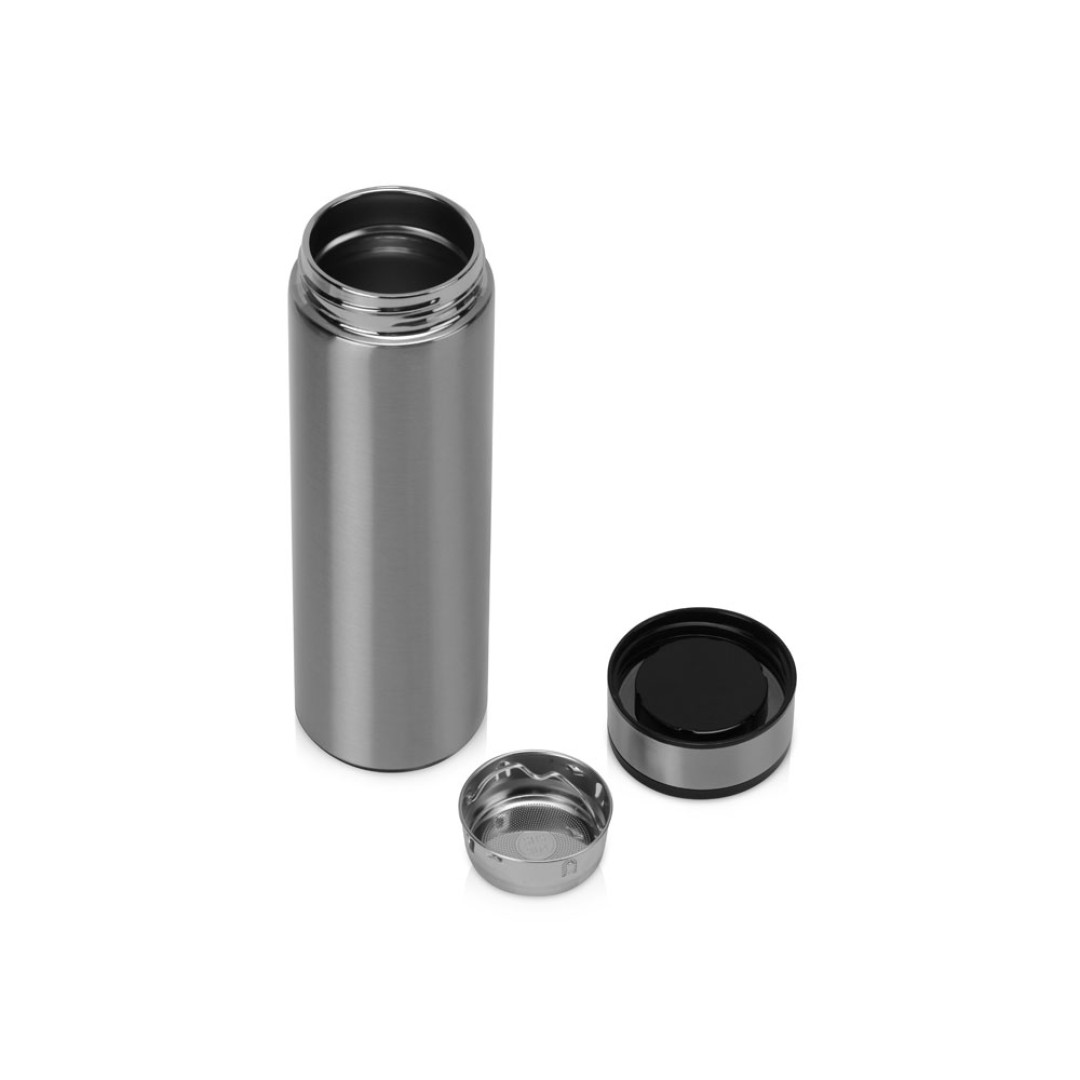 Термос «Confident Metallic» 420мл, серебристый