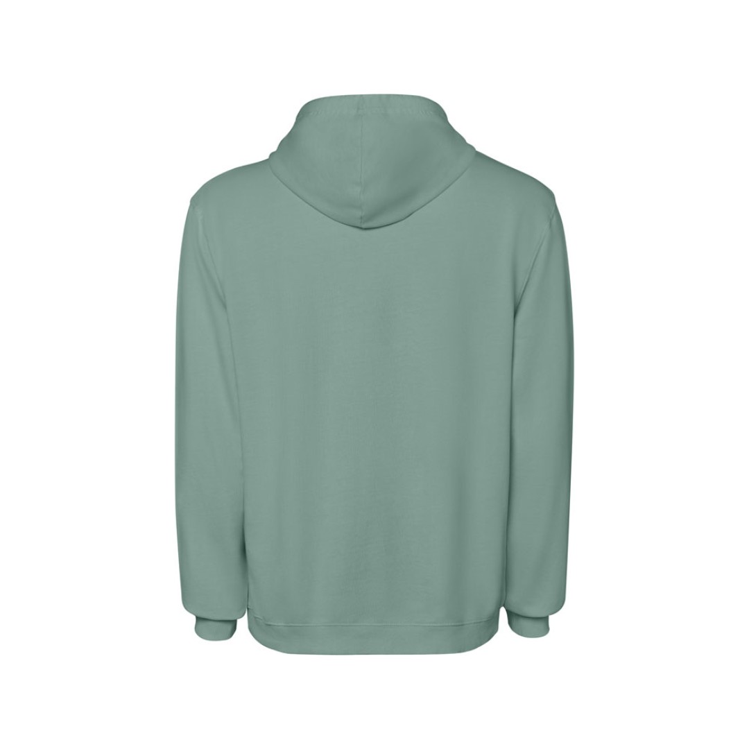 Толстовка с капюшоном «KENIA» унисекс, сине-зеленый выстиранный