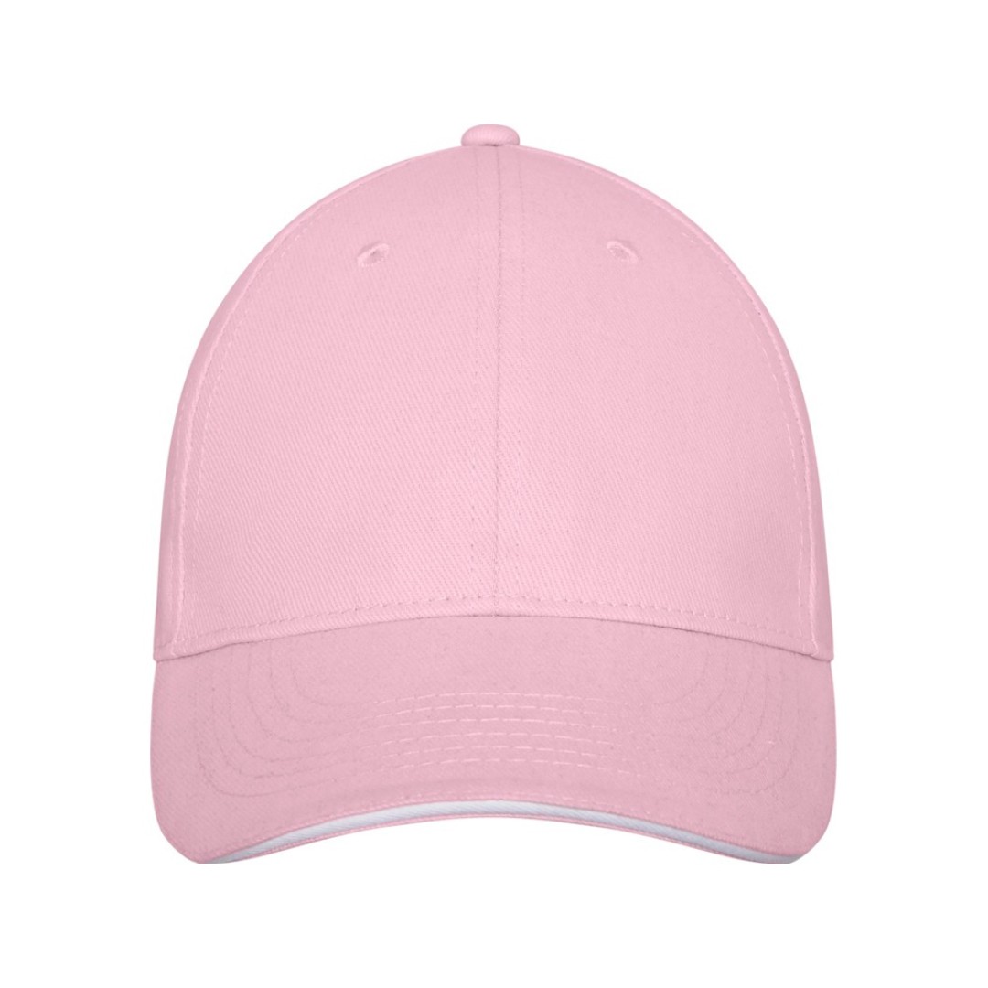 Бейсболка Darton, 6 панелей, light pink