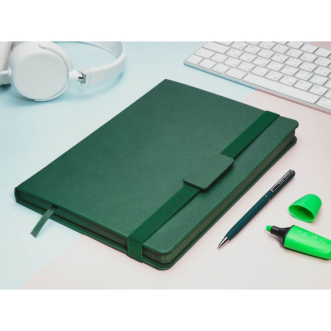 Ежедневник В5 недатированный «Leggenda», зеленый