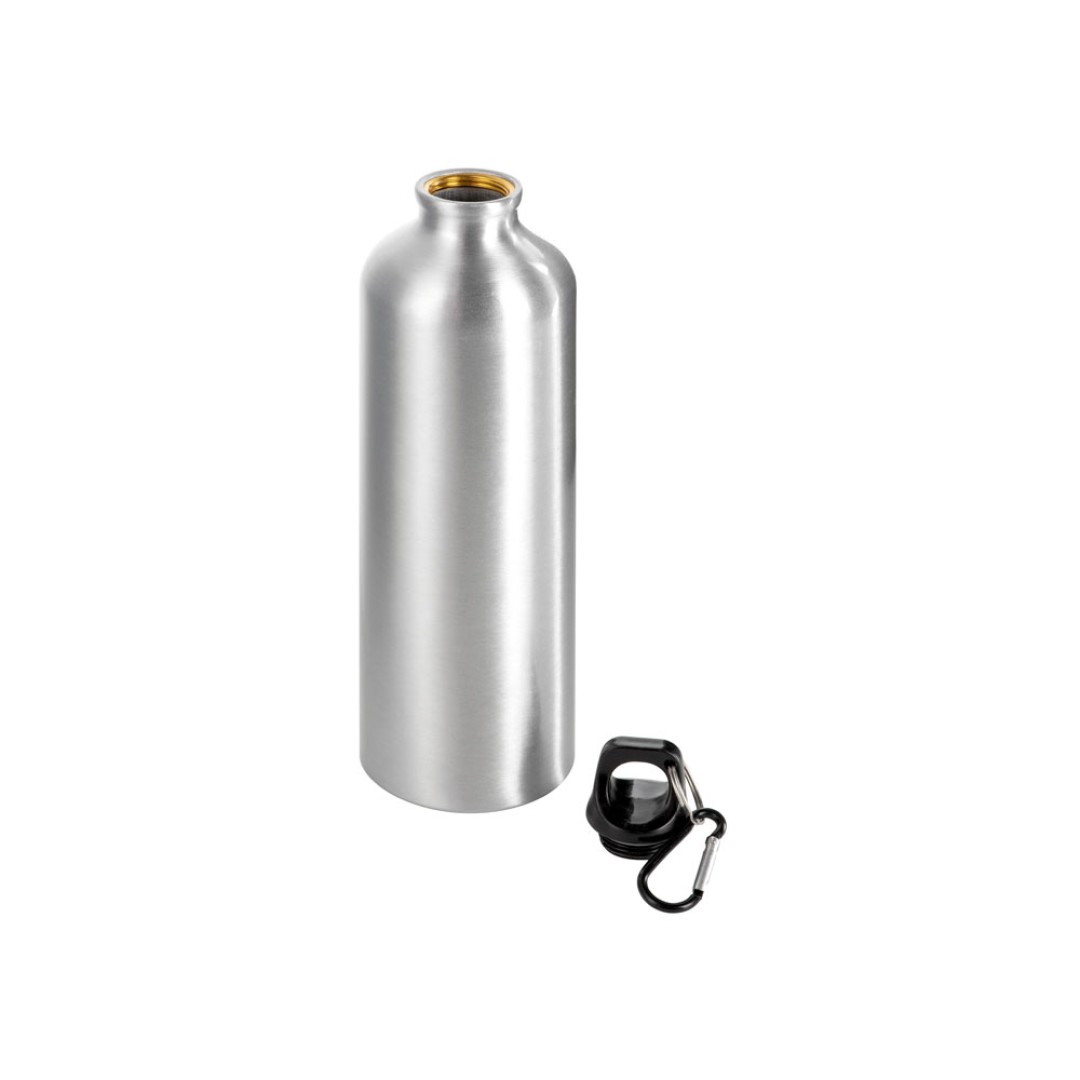 Бутылка "Hip M" с карабином, 770 мл, серебристый