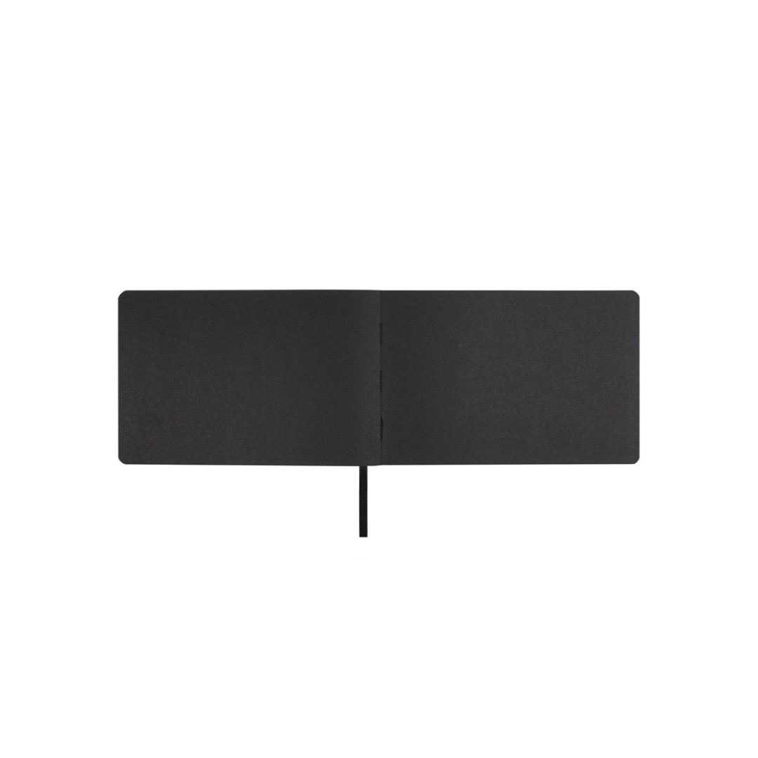 Скетчбук "Sketch & Art" в мягком переплете 210х140 мм, 48 л. черной бумаги 200 гр., черный