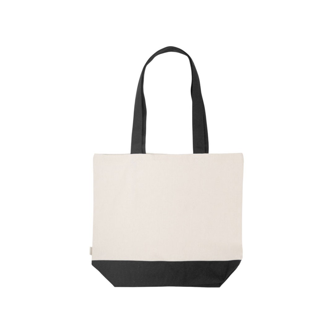 Сумка для шоппинга Cotton из переработанного хлопка 280 г, черный