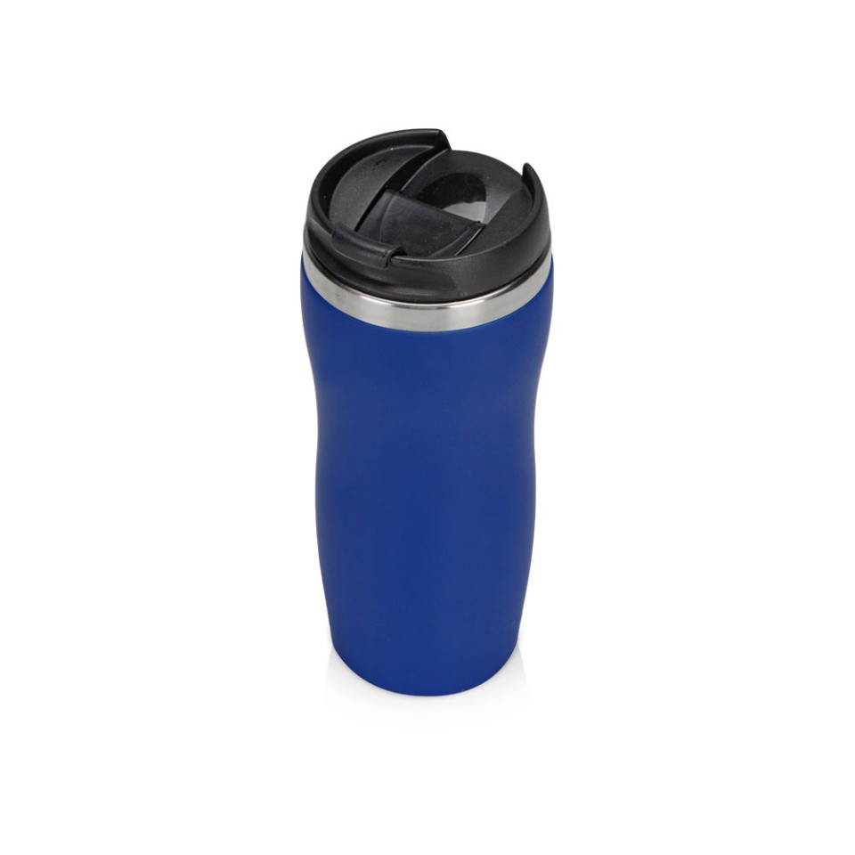 Термокружка "Double wall mug C1", soft touch, 350 мл, синий