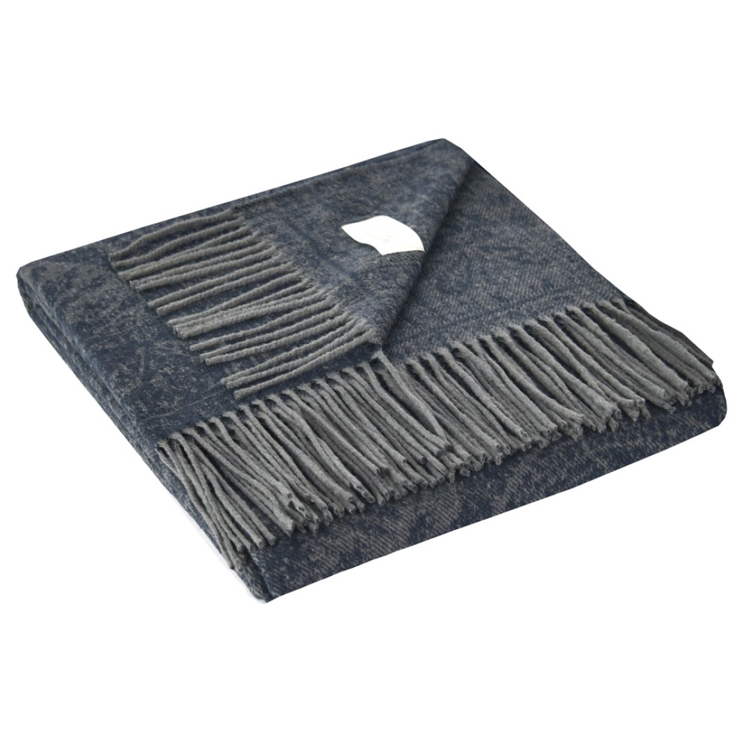 Плед MARZOTTO MAGNOLIA 4000, темно-синий