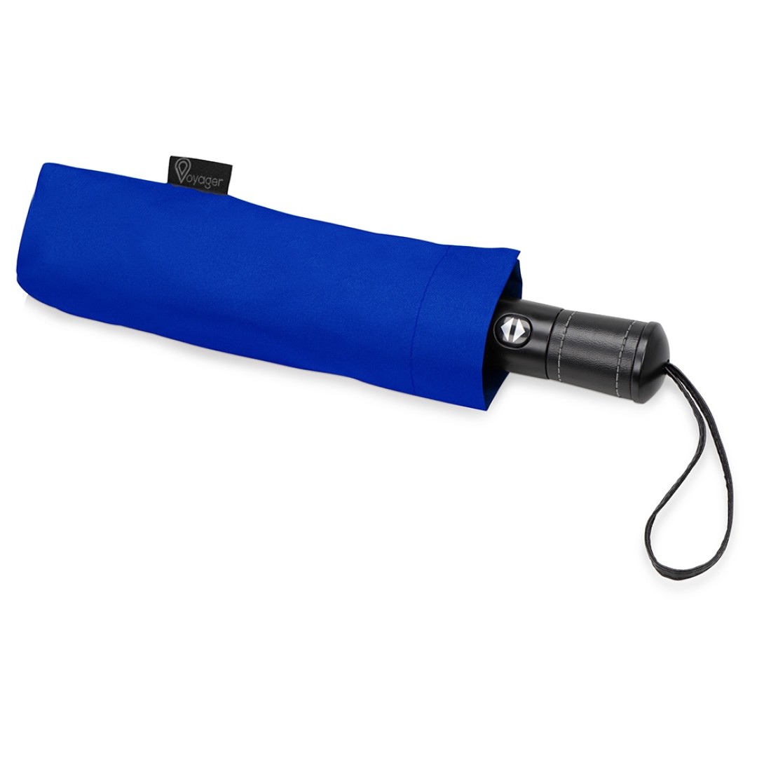 Зонт складной "Ontario", автоматический, 3 сложения, с чехлом, темно-синий