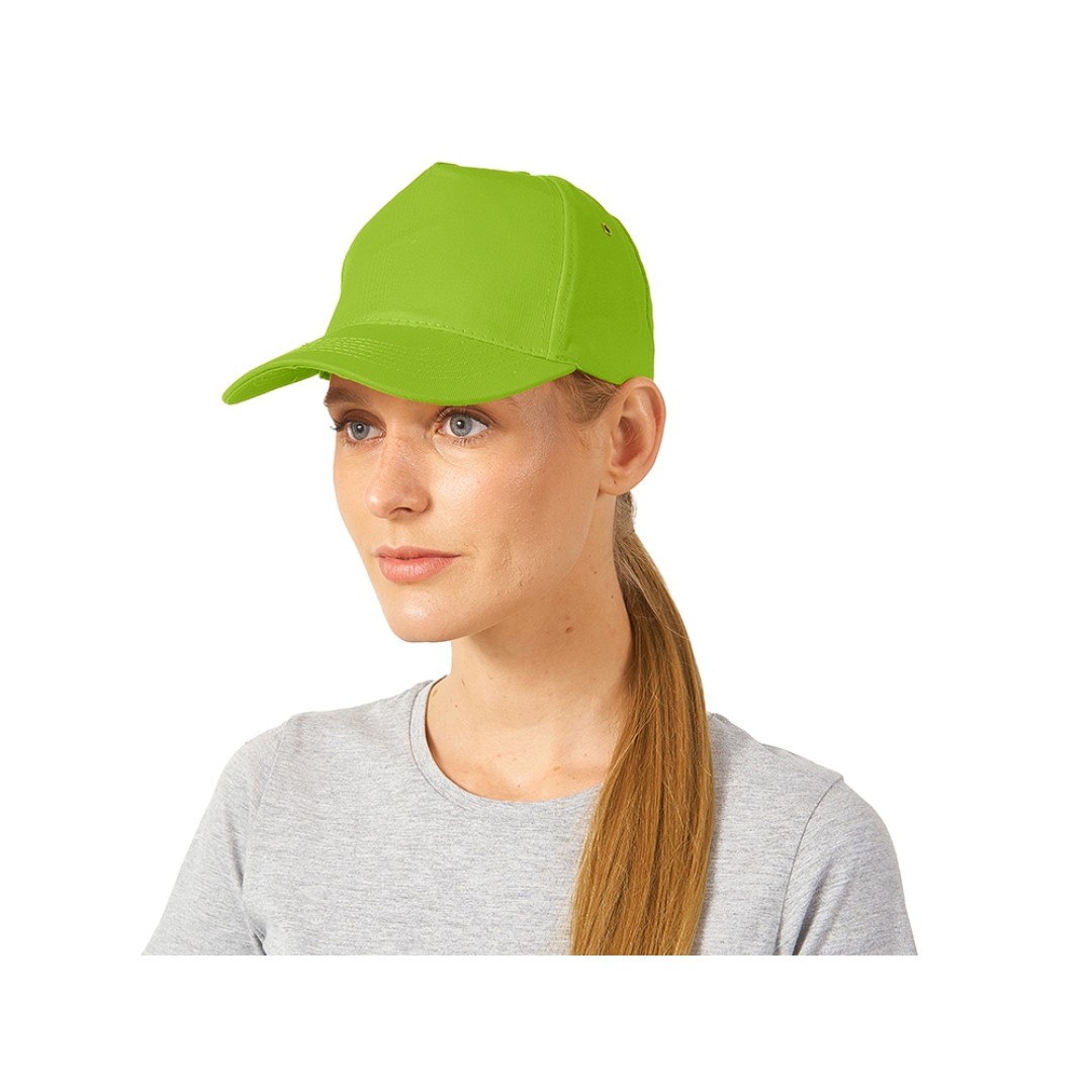 Бейсболка "New York" 5-ти панельная, зеленое яблоко