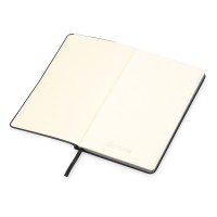 Блокнот «Notepeno» 130x205 мм с тонированными линованными страницами, черный (Р)