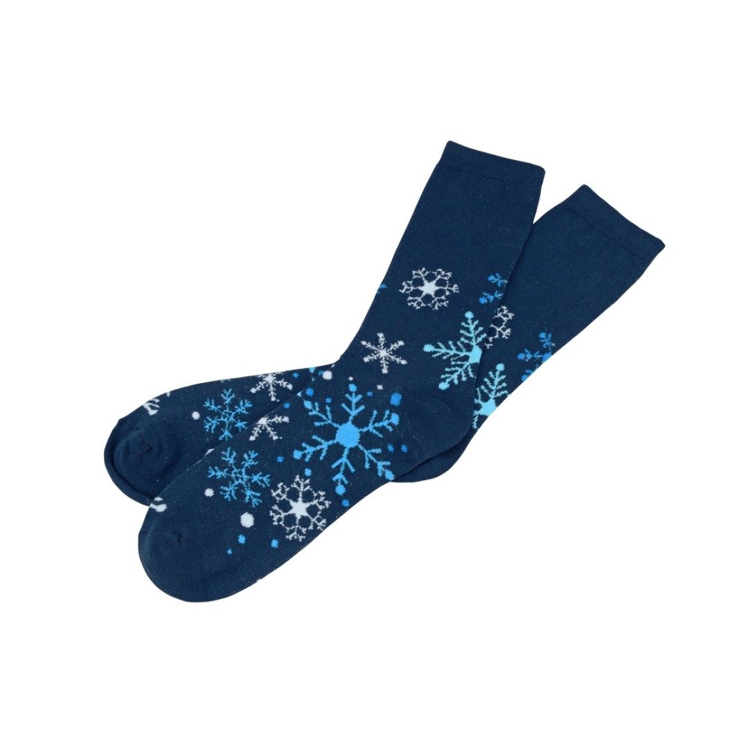 Носки в шаре "Снежинка" мужские, синий