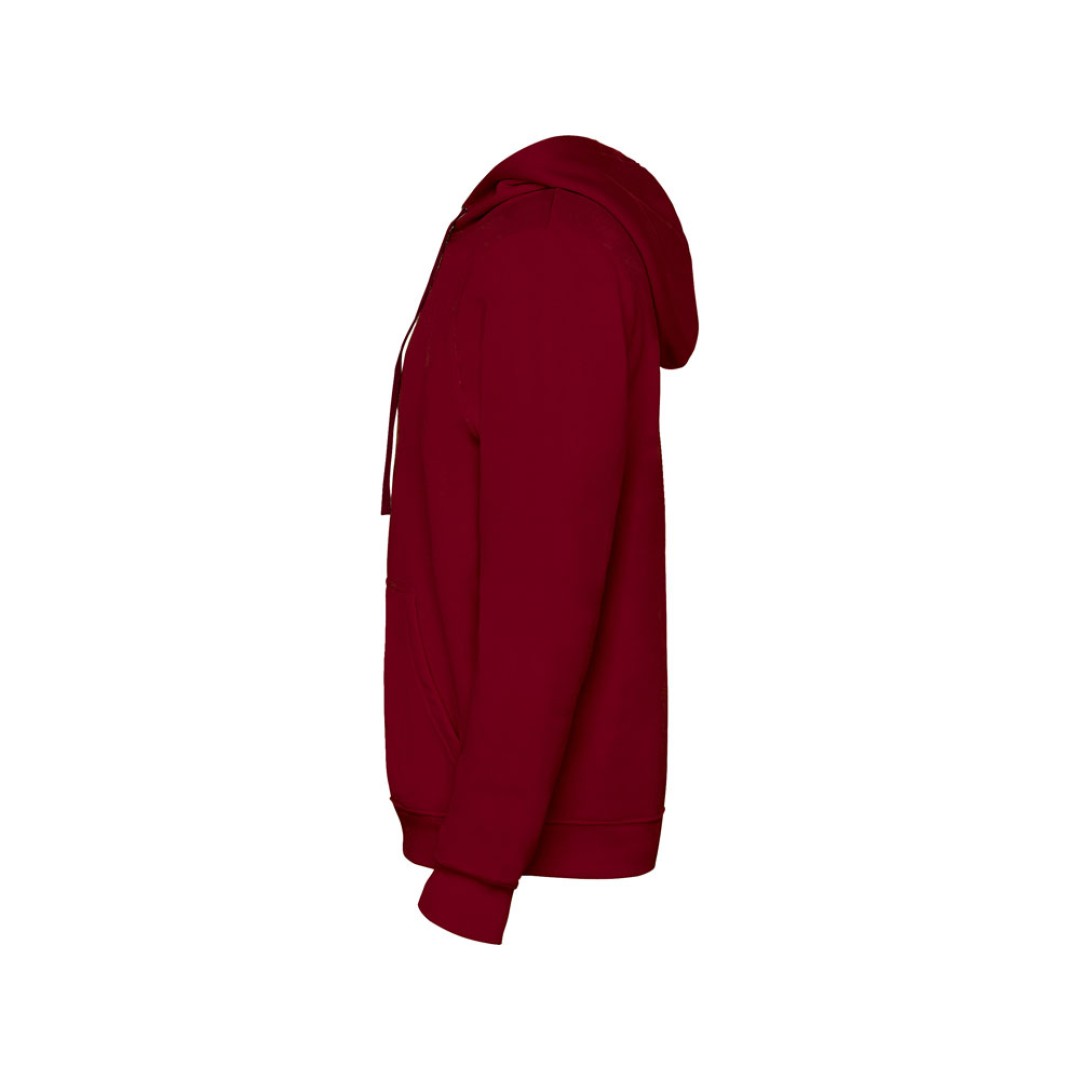 Толстовка с капюшоном "Urban" мужская, гранатовый/серый меланж