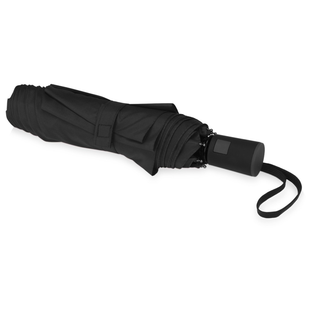 Зонт складной "Irvine", полуавтоматический, 3 сложения, с чехлом, черный