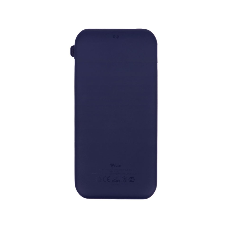 Внешний беспроводной аккумулятор с подсветкой лого «Astro», 10000 mAh, темно-синий