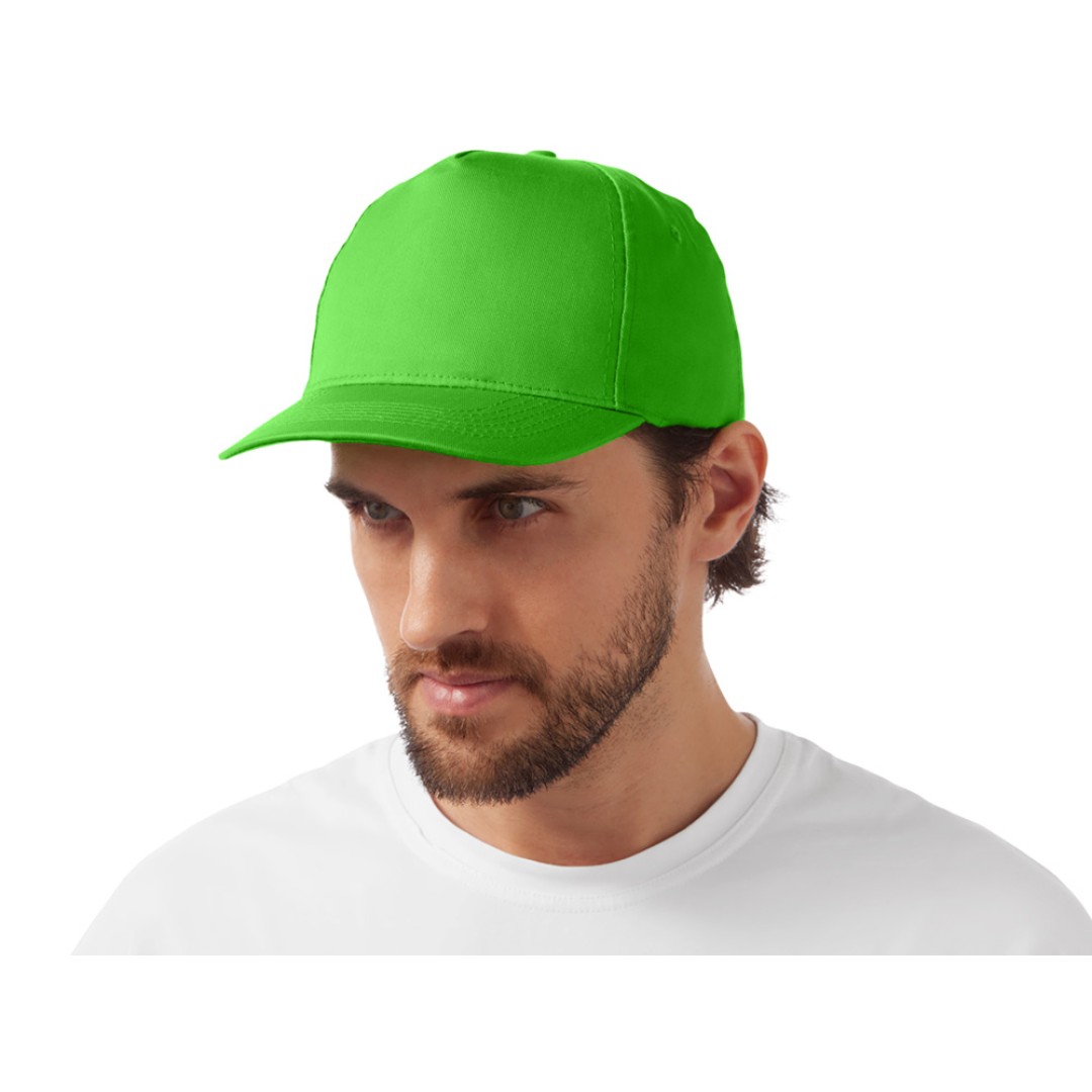 Бейсболка "Mix" 5-ти панельная 180 гр, зеленое яблоко