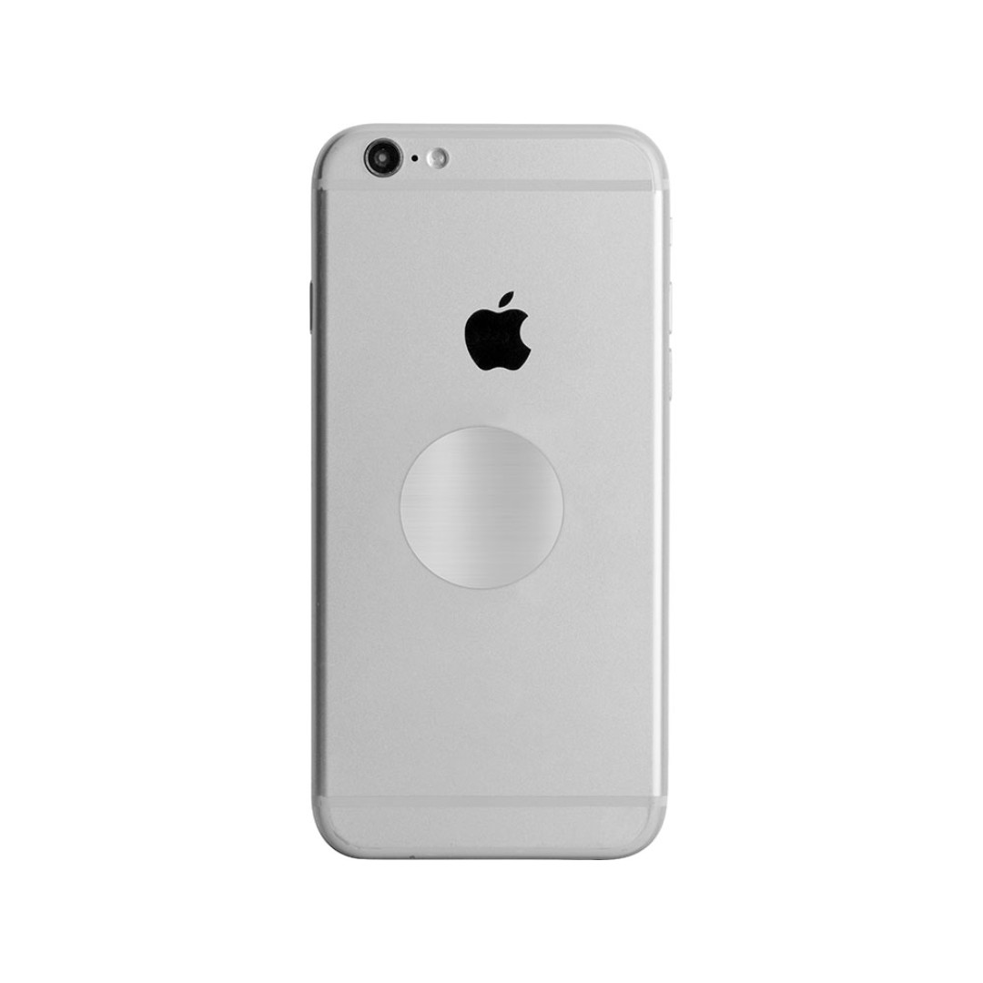 Магнитный держатель для телефона "Magpin mini", черный/стальной