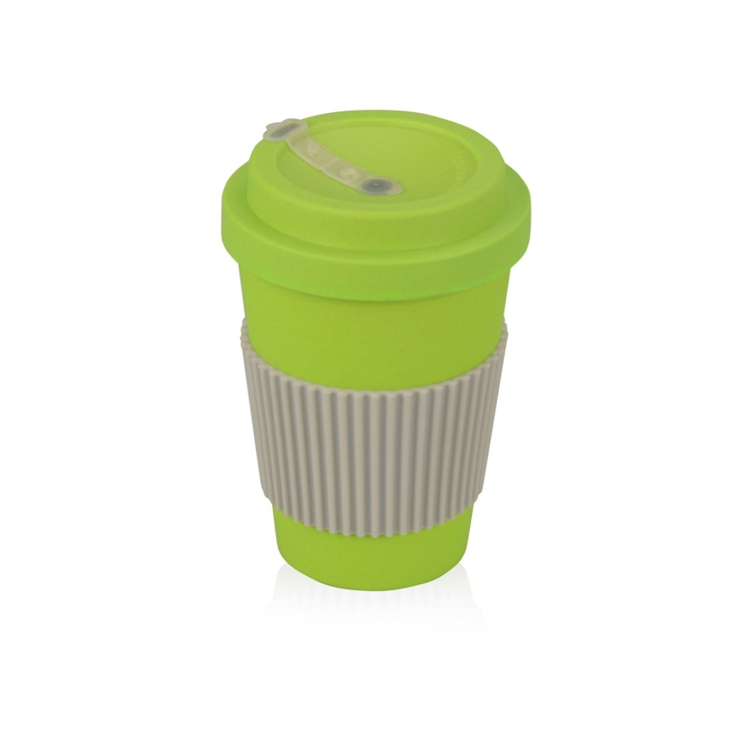 Термокружка "Muffin" из натуральных волокон, зеленое яблоко