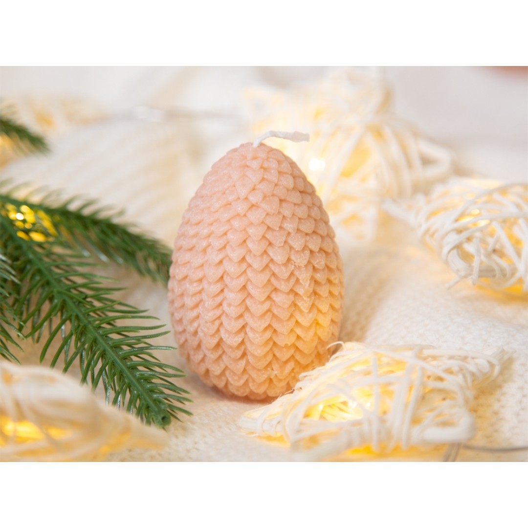 Свечи на подставке "Дракон, яйцо дракона, елочка"