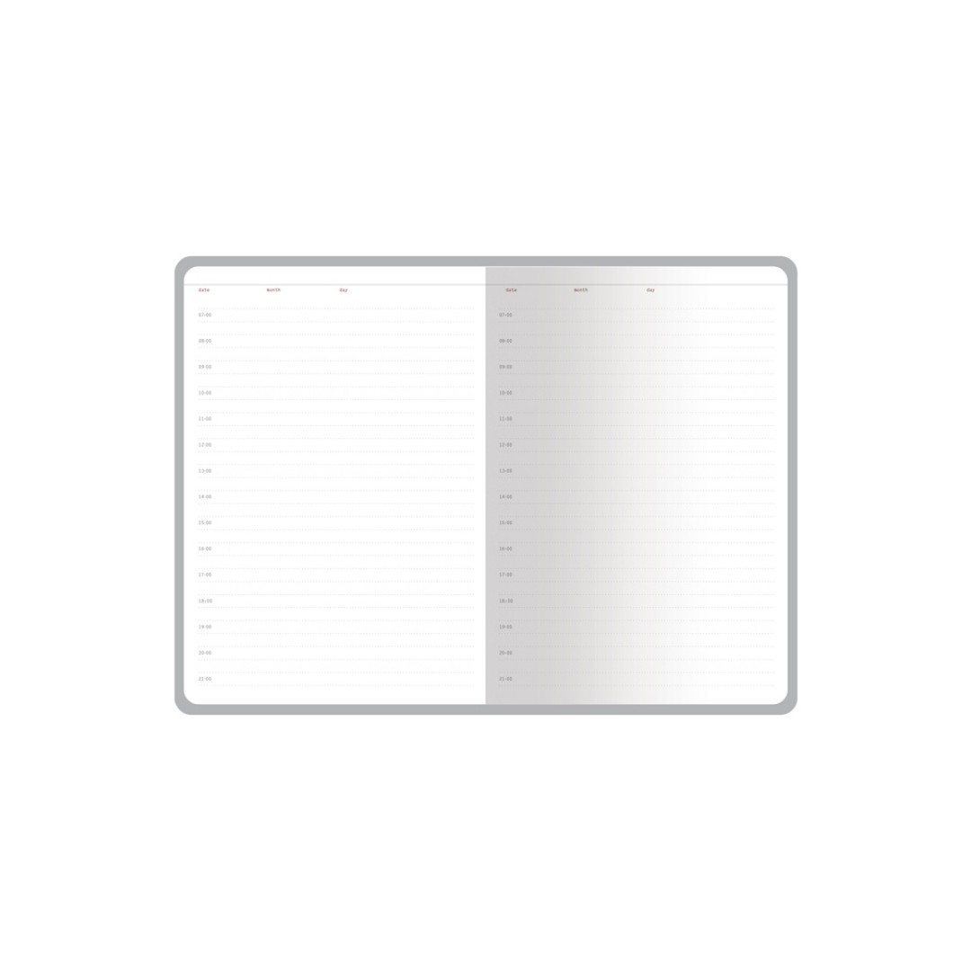 Ежедневник с каменной бумагой недатированный А5 "Carrara", синий