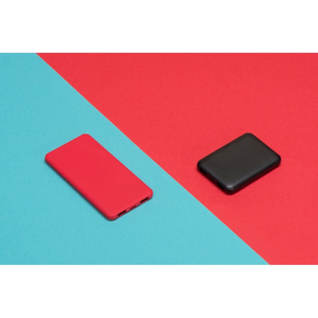 Портативное зарядное устройство «Reserve» с USB Type-C, 5000 mAh, красный