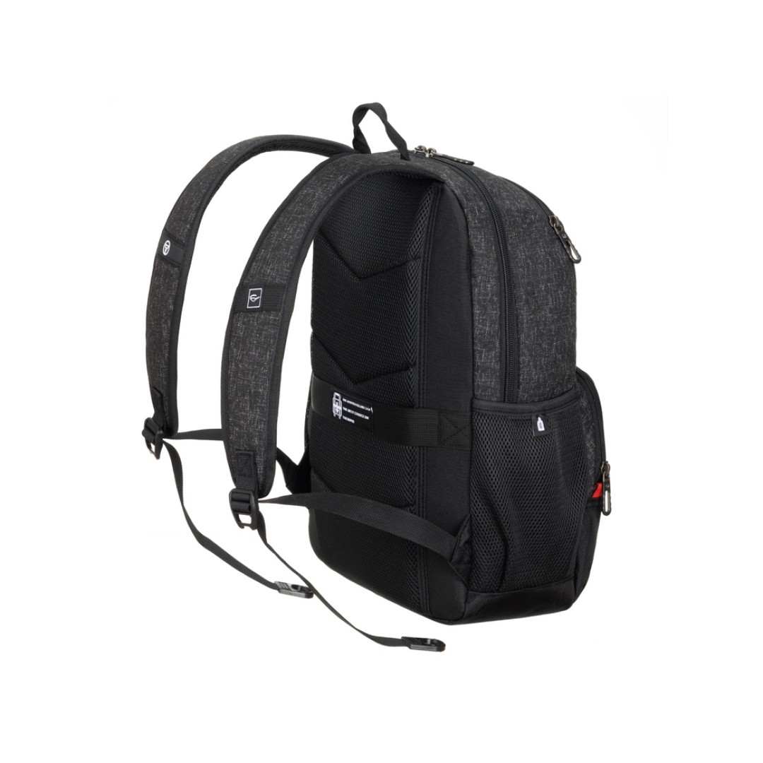 Рюкзак TORBER XPLOR с отделением для ноутбука 15.6", черн/сер меланж, полиэстер, 44х30,5х14 см, 19 л