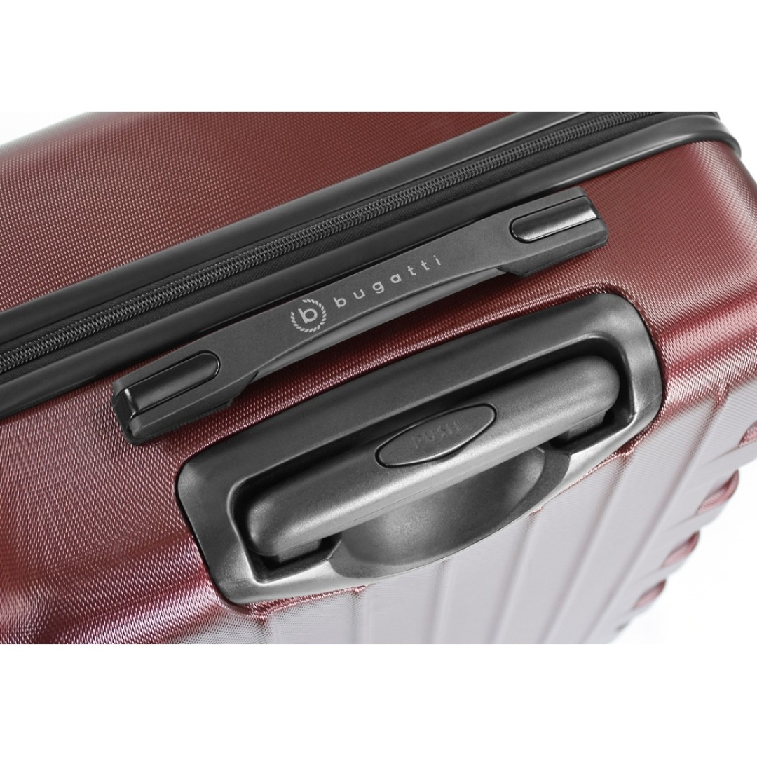Чемодан BUGATTI Galatea, красный, поликарбонат / АБС-пластик, 46х27,5х67 см, 65 л
