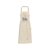 Nia фартук из переработанного хлопка плотностью 200 г/м2 - бежевый овсяный