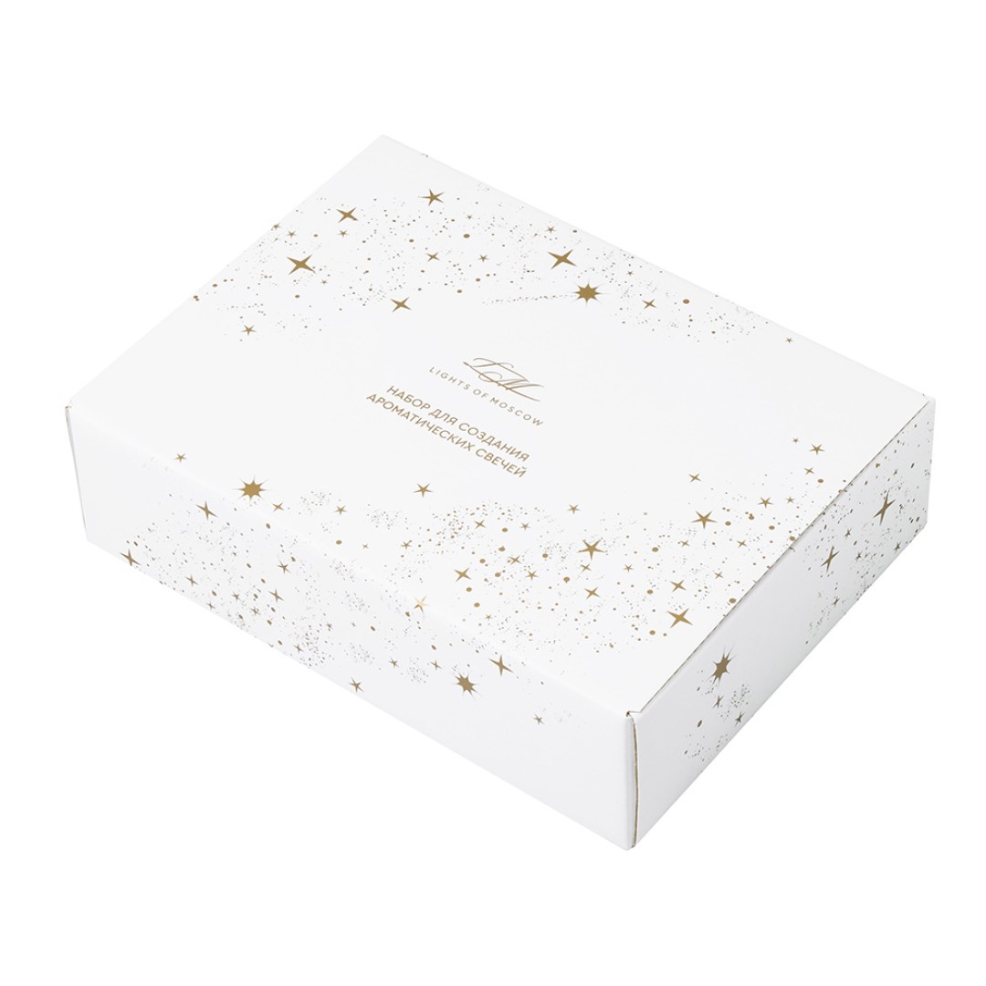 Набор для создания 2-х ароматических свечей: амбра и табак/маракуйя, сандал и пачули