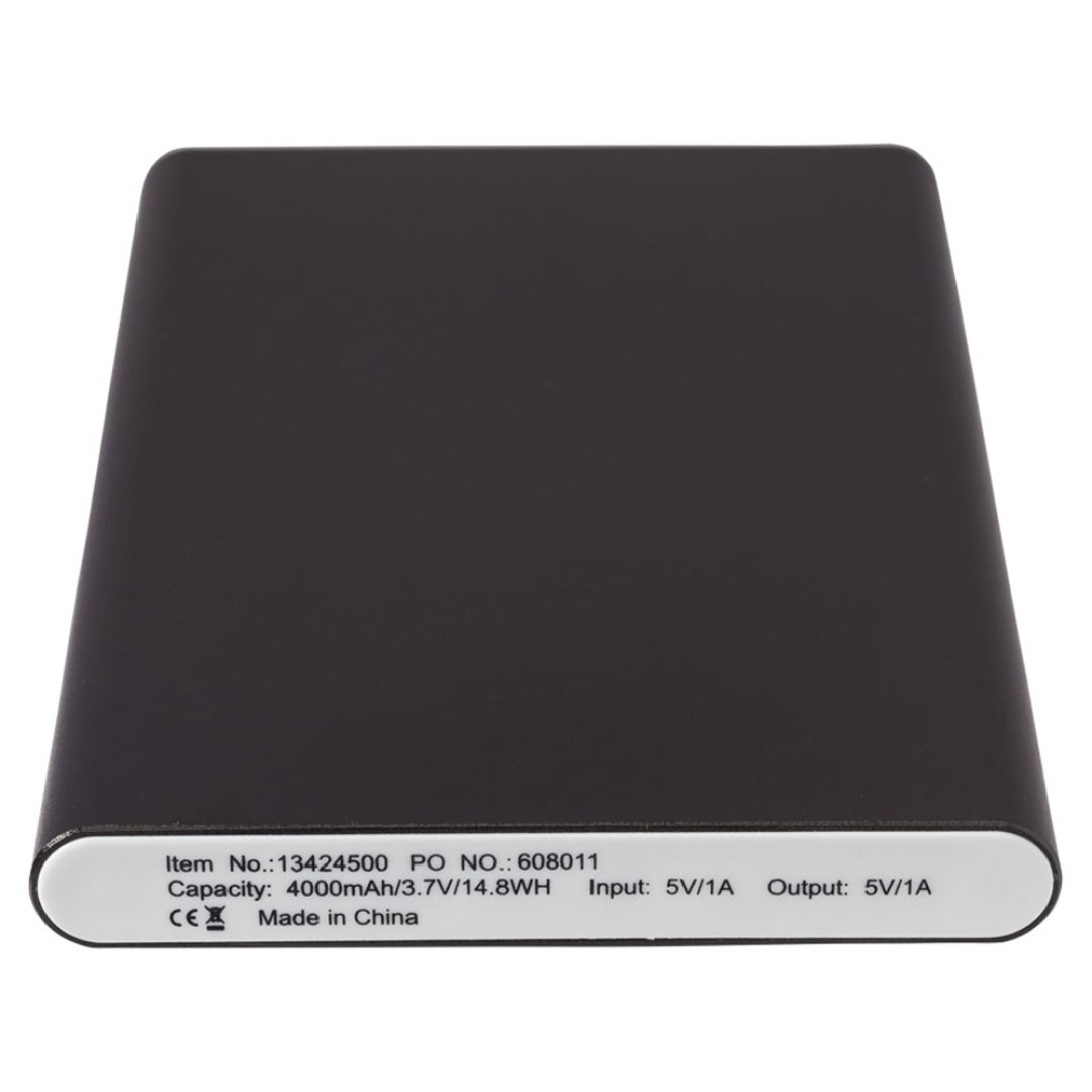 Портативное зарядное устройство "Pep" 4000 mAh, черный