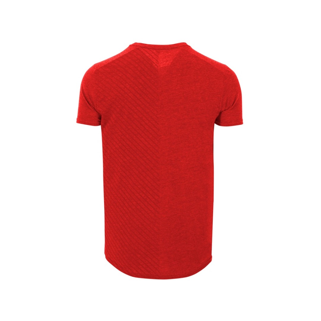 Футболка "Baku" мужская, меланжевый красный