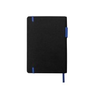 Бизнес блокнот "Bossy" с цветным срезом, твердая обложка, 128 листов, черный и синий