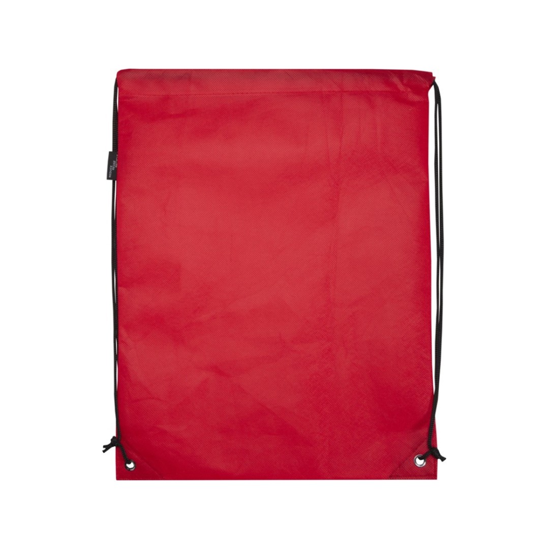 Рюкзак-мешок  на шнурке «Evergreen» из переработанного нетканого материала, красный