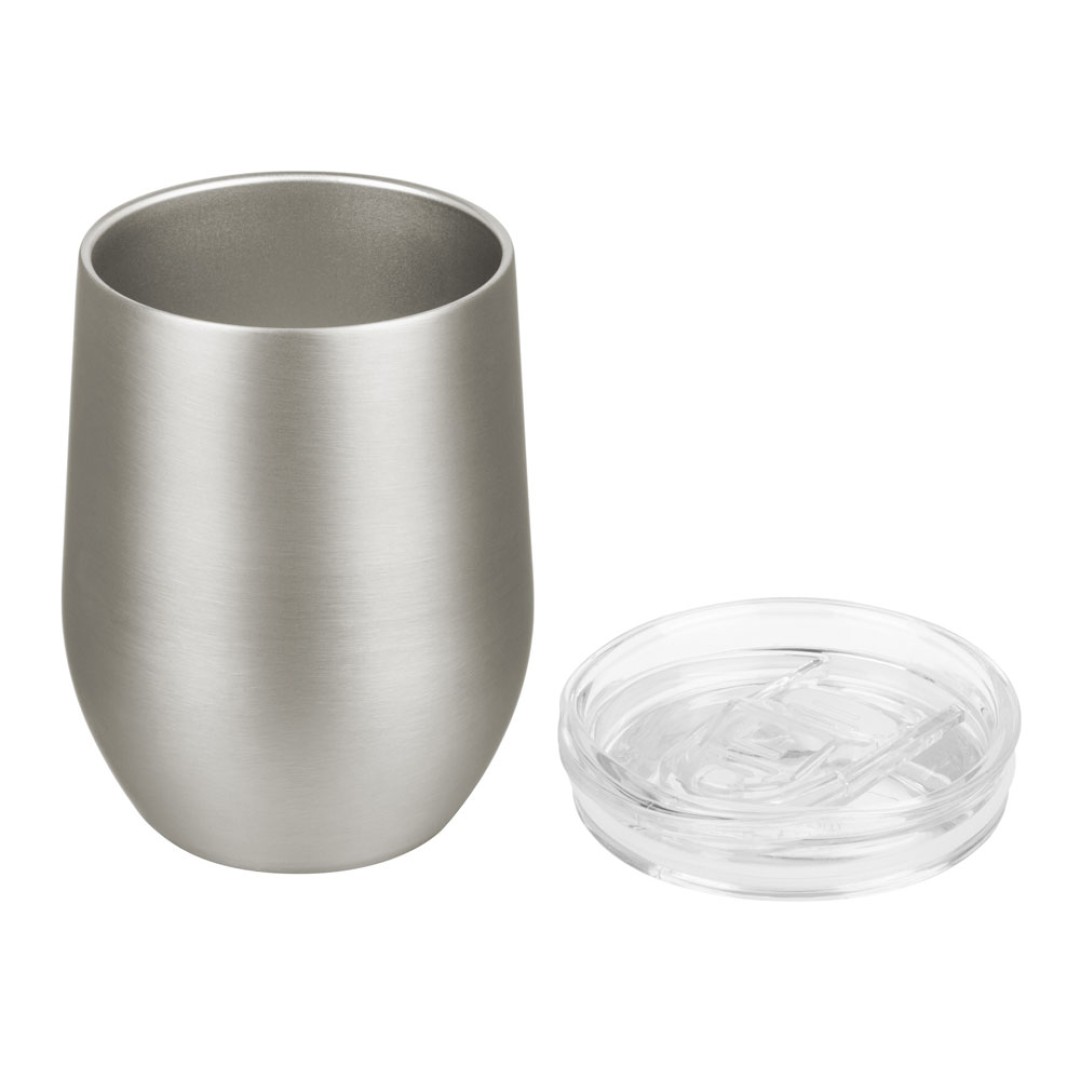 Вакуумная термокружка "Sense", непротекаемая крышка, крафтовая упаковка, темно-серый (gun)