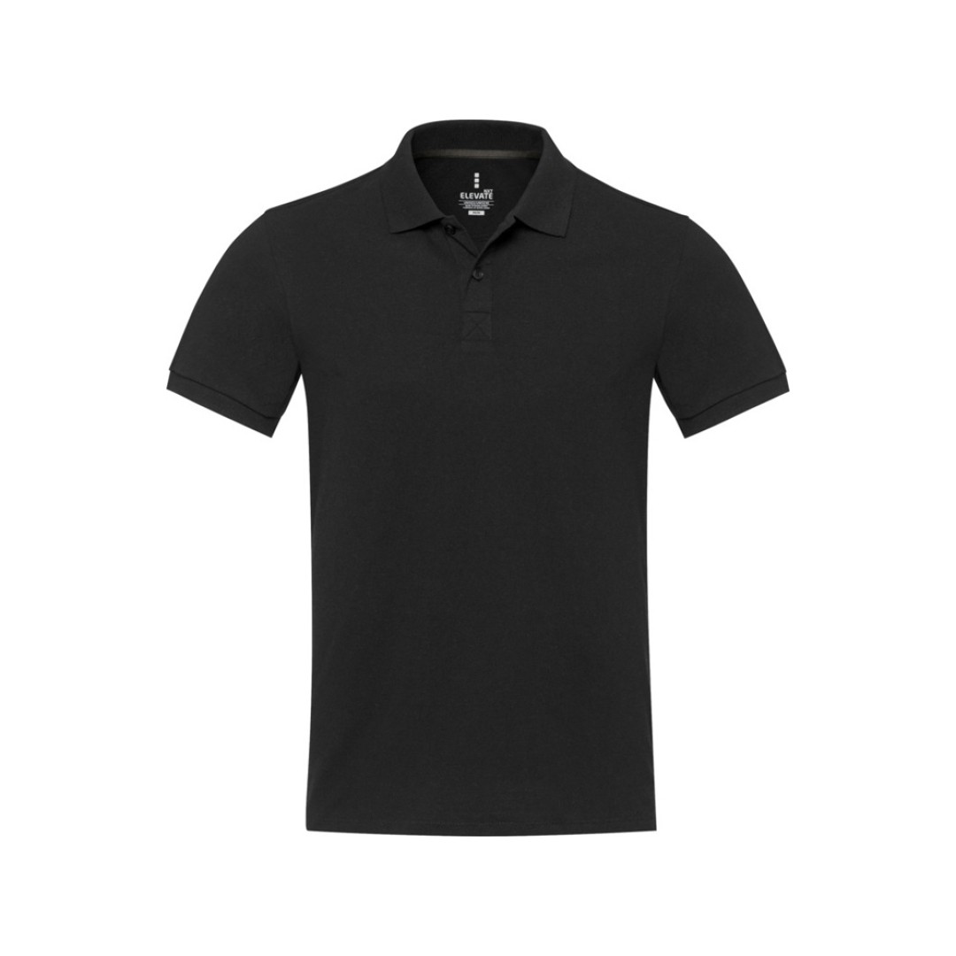 Emerald поло унисекс с коротким рукавом из переработанных материалов Aware™. - Черный