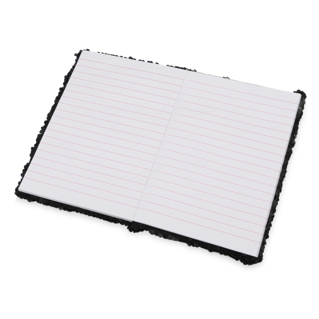 Блокнот с пайетками «Fashion», черный