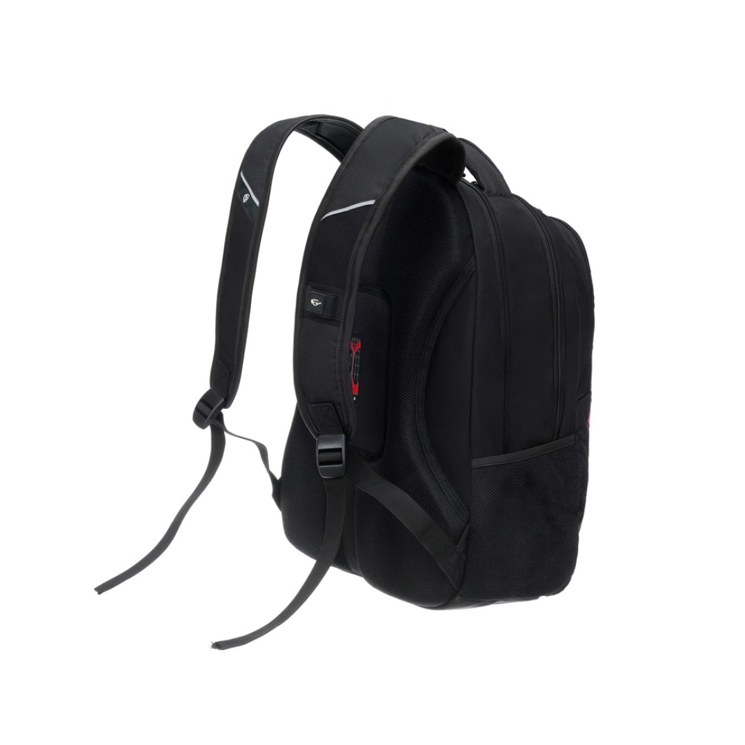 Рюкзак TORBER XPLOR с отделением для ноутбука 15", чёрный/бордовый, полиэстер 600D, 35x20x47 см, 33л