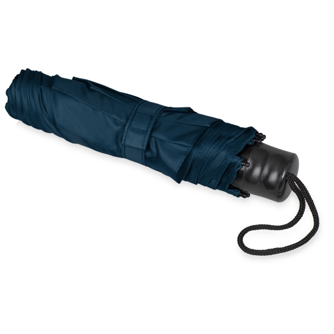 Зонт складной "Columbus", механический, 3 сложения, с чехлом, темно-синий